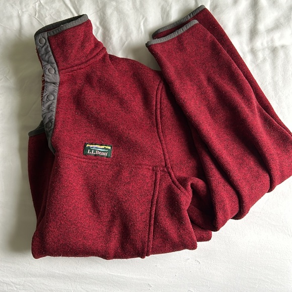 L.L. Bean Quarter Button Up Sweatshirt - Picture 4 of 4